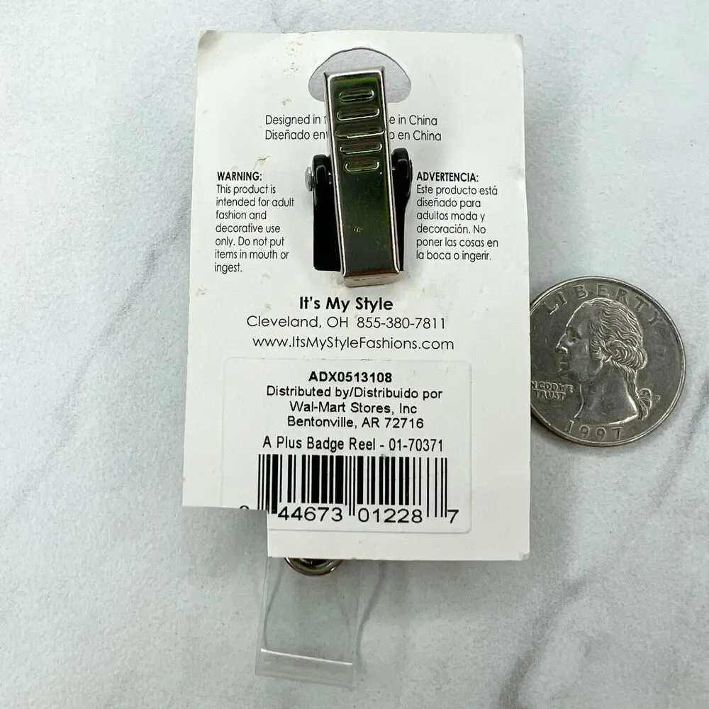 A+ Teacher Apple Clip On School Work Retractable Badge ID Holder